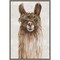 Suri Alpaca I by Eva Watts 16-in. W x 23-in. H. Canvas Wall Art Print Framed in Grey